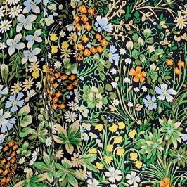 green multi floral