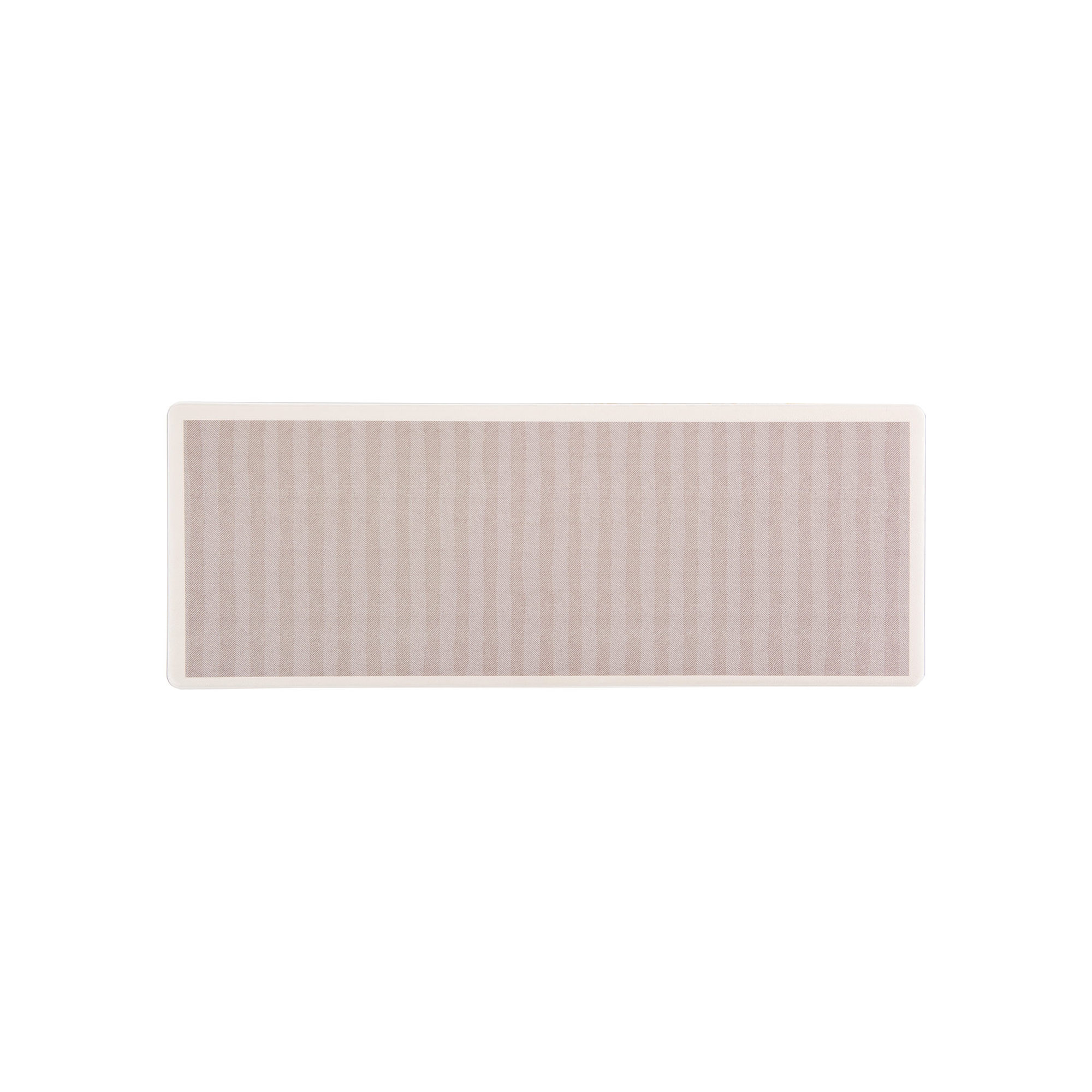 World Rug Gallery Chevron Boho Anti Fatigue Kitchen, Laundry Room, Comfort Indoor Mat, Door Mat - Gray 18"x47"