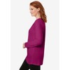 Woman Within Plus Size Perfect Long-Sleeve Crewneck Tunic - 4 of 4
