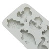 Unique Bargains Candy Moulds 6-Cavity Dinosaur Leaf Candy Mould Hand Wash Gray 7.68"x4.65"x0.91" 1 Pc - 4 of 4
