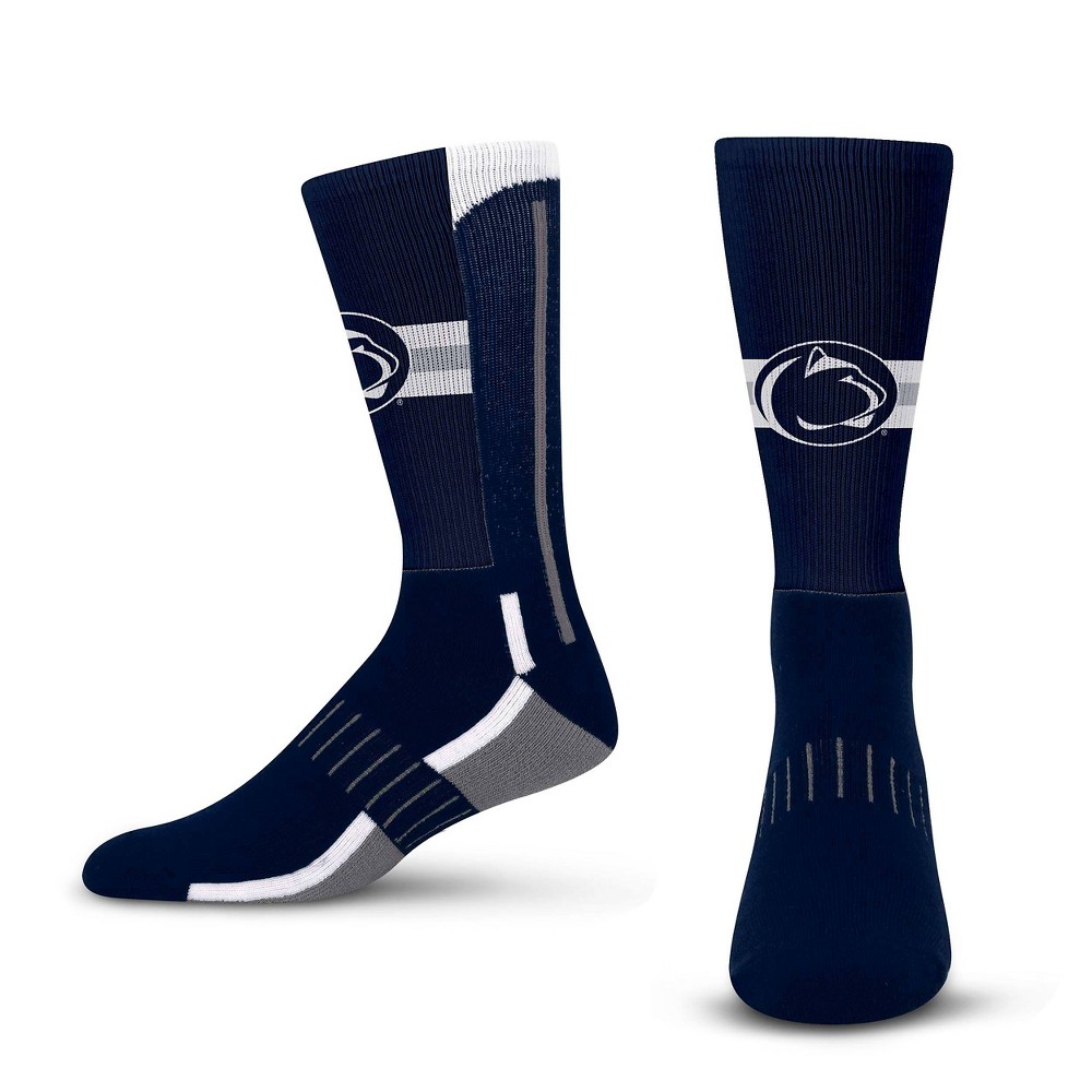 NCAA Penn State Nittany Lions Streak Team Color Crew Socks - L