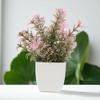 Unique Bargains Artificial Plants Vanilla Plant Plastic Pink 4.72"x4.72"x7.87" 1 Pc - 2 of 4
