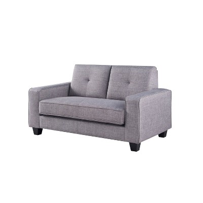 Turner Linen Loveseat Gray - miBasics