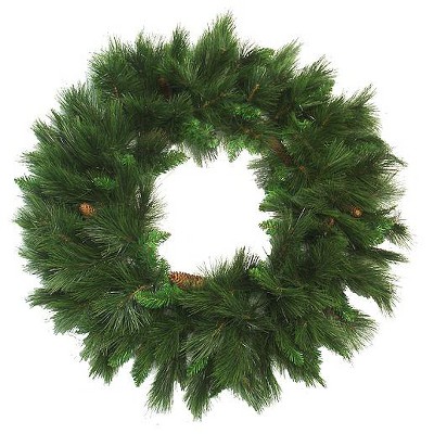 Northlight Green Valley Pine Artificial Christmas Wreath ...