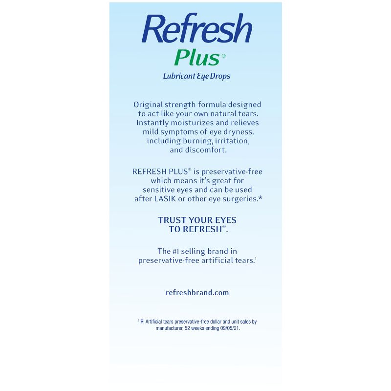 Refresh Plus Preservative Free Lubricant Eye Drops - 70ct, 4 of 10