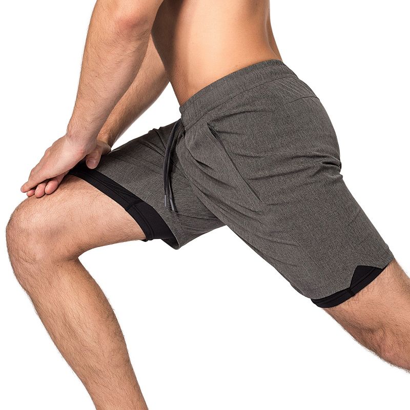 Zilpu Mens Quick Dry Athletic Performance Shorts with Zipper Pocket (7 inch), 6 of 7