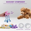 Nocciola 5 PCS Easter Pastel Colors Fuzzy Plush Toys, Colorful Summer Toy, Squeaky Crinkle Cute Dog Toys, Durable Stuffed Toys for All Breeds - 3 of 4