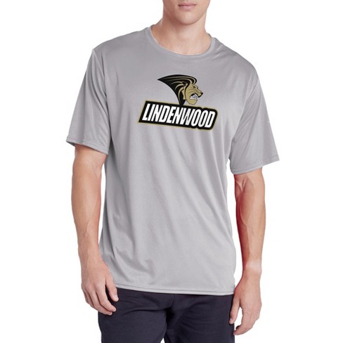 Lindenwood University Adult Sport Active T-Shirt Primary Logo, Athletic Heather - image 1 of 4