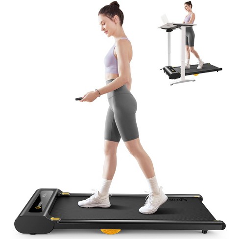 Soozier Walking Treadmill, Walking Pad Machine With Led Monitor And Remote  Control For Home Gym, White : Target