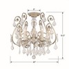 Crystorama Lighting Regis 6 - Light Semi-Flush Mount in  Olde Silver - 3 of 4