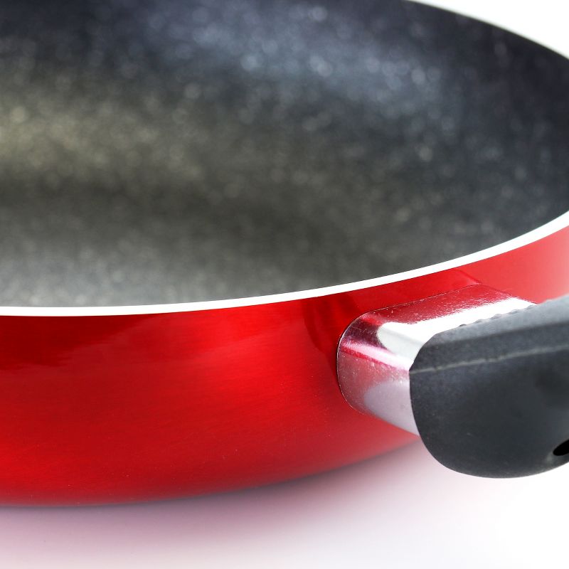 Oster Merrion 9.5 Inch Aluminum Frying Pan in Red, 2 of 6