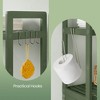 Maximize Bathroom Space: Versatile 3-Tier Over-The-Toilet Organizer with Adjustable Shelves and Bamboo Finish - 4 of 4