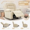 Manual Recliner Chair, Oversized Rocker Recliner Chair, Adult Rocking Glider Chairs, 2 Cup Holders - 4 of 4