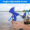 LakeForest"2Pcs Stainless Steel 360° Rotating Fishing Rod Holders for Beach, Sand, Ground - Men Gift"Blue - 2 of 4