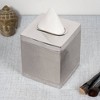 Square Metal Paper Facial Tissue Box Cover - Nu Steel: Stainless Steel Bathroom Tissue Holder, 6x5x5 Inch - 2 of 4