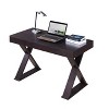 XIYUYEU Home Office Desk Morden Writing Desk with Drawer and X-Shaped Legs for Study - 2 of 4