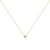 10K Yellow Gold Plated Silver Diamond Pendant Necklace - 4 of 4