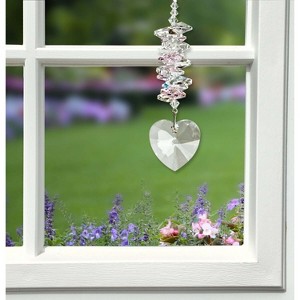 Woodstock Wind Chimes Woodstock Rainbow Makers Collection  Crystal Heart Cascade  4'' Crystal Suncatcher - 1 of 4