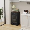 ELECWISH Manufactured Wood Manual Lift Tilt Out Trash Can - 10 Gallons - 2 of 4