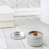 Cornucopia Brands 2oz Metal Tins/Candle Tins 24pk; Tiny Round Metal Containers with Slip-On Lids for Party Favors, Candle Making, Spices & Gifts - 4 of 4