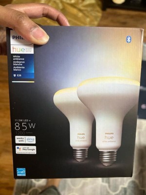 Hue 2-pack BR30 E26 LED Bulbs White and Colour Ambiance