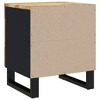 vidaXL Bedside Cabinets 2 pcs 15.7"x13"x18.1" Solid Wood Mango - 4 of 4
