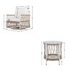 3 PCS Patio Seating Set with 2 Swivel Chairs and Table, Coffee Table with Glass Tabletop, Chair with Handwoven Rope and Steel Frame-Coolbibila - 4 of 4