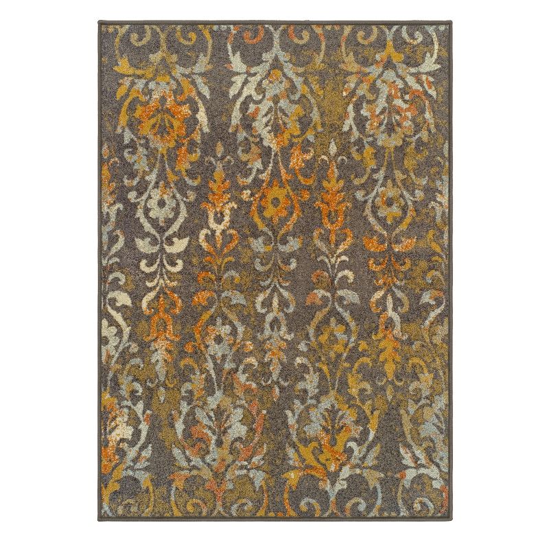 Bohemian Floral Scroll Modern Transitional High-Traffic Durable Long-Lasting Ultra-Plush Indoor Area Rug by Blue Nile Mills, 1 of 7