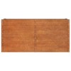 vidaXL Garden Raised Bed Planter - corten Steel Rectangular Outdoor herb/Flower Box - 63"x15.7"x30.3" Weather-Resistant Rusty Finish - 4 of 4