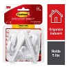 Command 6 Hooks 12 Strips Large Sized Utility Decorative Hooks Value Pack  White : Target