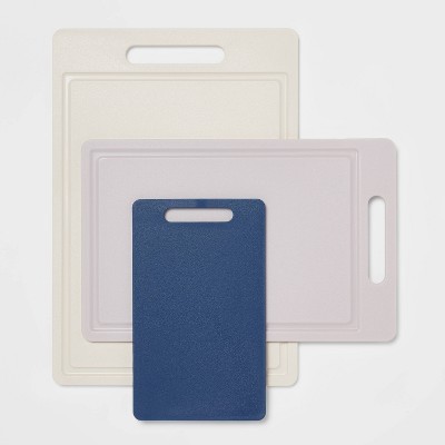 3pc Antimicrobial Poly Cutting Board Set - Made By Design™