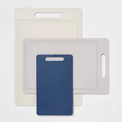 3pc Antimicrobial Poly Cutting Board Set - Made By Design™