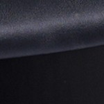 black vinyl seat/black wood frame