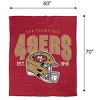 NFL San Francisco 49ers Vintage Arch Cozy Knit Throw Blanket - 4 of 4