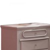 26" Flora Nightstand White Finish - Acme Furniture: Square Shape, Metal Glides, No Assembly Required - 2 of 4