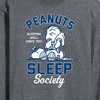 Men's - Peanuts - Peanuts Sleep Society Long Sleeve Graphic T-Shirt - 2 of 4
