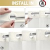LunaLulinlk No Hook Fabric Shower Curtain with Snap-in Liner - 4 of 4