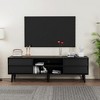 Hooseng TV Stand, Entertainment Center with Two Open Storage and 4 Drawers, Compartments TV Console Media Cabinet, TV Console Table for Living Room - 3 of 4
