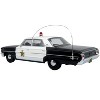1964 Ford Galaxie 500 Police Car "Mount Airy Mayberry Sheriff" Black and White 1/43 Diecast Model by Iconic Replicas - 3 of 4