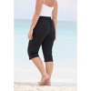 Swim 365 Women's Plus Size Taslon Cover Up Capri Pant - image 3 of 4