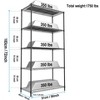 FONTOI Metal Storage Shelves, Adjustable Heavy Duty Shelving Unit, Standing Storage Rack Shelf Organizer - 3 of 4