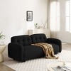 81"Cloud Sofa,Deep Seat Couch With Wooden Legs,3 Seater Sofa,Cloud Loveseat Lounge Sofa,Teddy Sofa For Living Room,Bedroom,Apartment,Office-Cuddlewood - 2 of 4