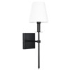 LamQee Wall Sconces Set of 2 Retro Industrial Wall Lamps Bathroom Vanity Sconces Wall Lighting with White Fabric Shades Wall Lights - 2 of 4
