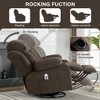 Ridstar Rocking Massage Sofa with Heating Function and Cup Holder For Bedroom & Living Room-Brown - 4 of 4