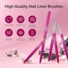 MelodySusie Nail Art Liner Brushes 5Pcs - Rose Pink - 2 of 4