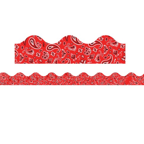 Eureka Red Bandana Extra Wide Deco Trim, 37 Feet (pack Of 6) : Target