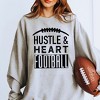 Simply Sage Market Women's Graphic Sweatshirt Hustle and Heart Football - 2 of 4