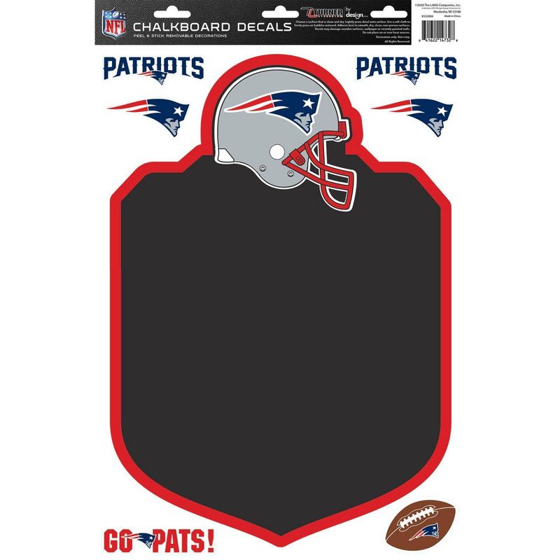 NFL New England Patriots Chalkboard Decals, 1 of 4
