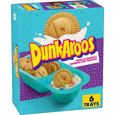 Dunkaroos Vanilla Cookies & Rainbow Chip Frosting Snack Pack - 6oz/6ct