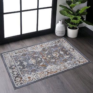 Kumasinova Trendy Stain-Resistant Area Rug – Non-Shedding Living Room Rug, Medallion Rugs for Living Room, Kid & Pet-Friendly, Boho Washable Rugs - 1 of 4